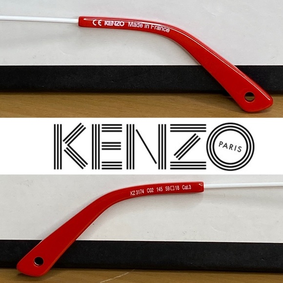 BNIP KENZO Paris Blue Tortoise Frame Glasses - Picture 10 of 16